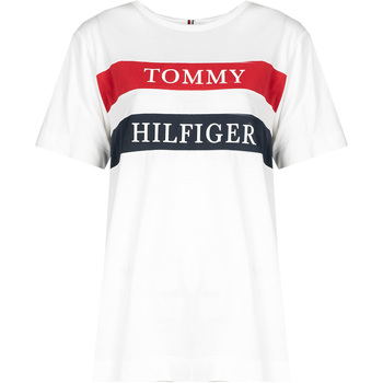 textil Mujer Camisetas manga corta Tommy Hilfiger WW0WW25917 Blanco