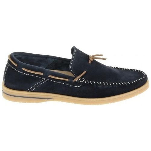 Zapatos Hombre Derbie & Richelieu Goodstep Mocassin GS3301 Marine Azul