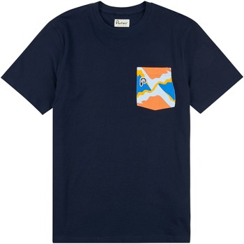 textil Hombre Camisetas manga corta Penfield T-shirt  Printed Chest Pocket Azul