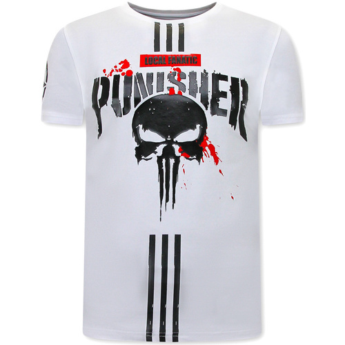 textil Hombre Camisetas manga corta Local Fanatic Punisher  Hombre Blanco