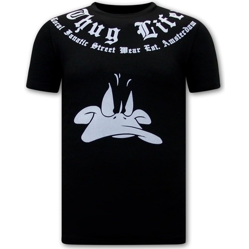 textil Hombre Camisetas manga corta Local Fanatic Estampadas Thug Life Negro