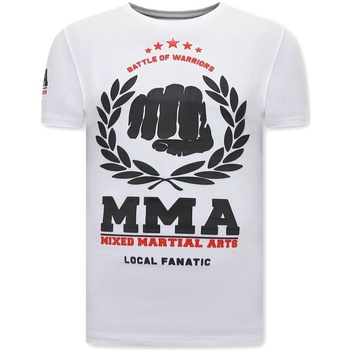 textil Hombre Camisetas manga corta Local Fanatic MMA Fighter  Hombre Blanco