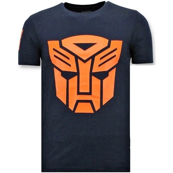 textil Hombre Camisetas manga corta Local Fanatic Camiseta De Hombre Transformers Azul