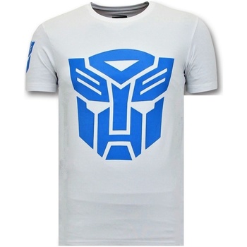 textil Hombre Camisetas manga corta Local Fanatic Camiseta De Hombre Transformers Blanco