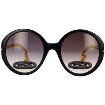 Relojes & Joyas Mujer Gafas de sol Gucci Occhiali da Sole  GG0726S 001 con Pendoli Negro