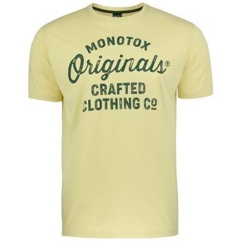 textil Hombre Camisetas manga corta Monotox Originals Crafted Amarillo
