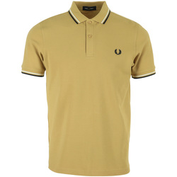textil Hombre Tops y Camisetas Fred Perry Twin Tipped Shirt Marrón