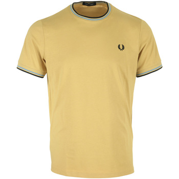 textil Hombre Camisetas manga corta Fred Perry Twin Tipped T-Shirt Marrón