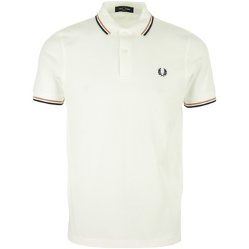 textil Hombre Tops y Camisetas Fred Perry Twin Tipped Shirt Blanco