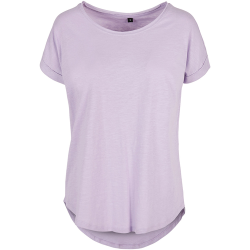 textil Mujer Camisetas manga larga Build Your Brand RW8061 Violeta