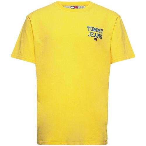 textil Mujer Tops y Camisetas Tommy Jeans TJW CHEST LOGO TEE Amarillo