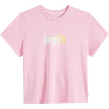 textil Mujer Tops y Camisetas Levi's GRAPHIC CLASSIC Rosa