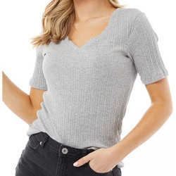 textil Mujer Tops y Camisetas Brave Soul  Gris
