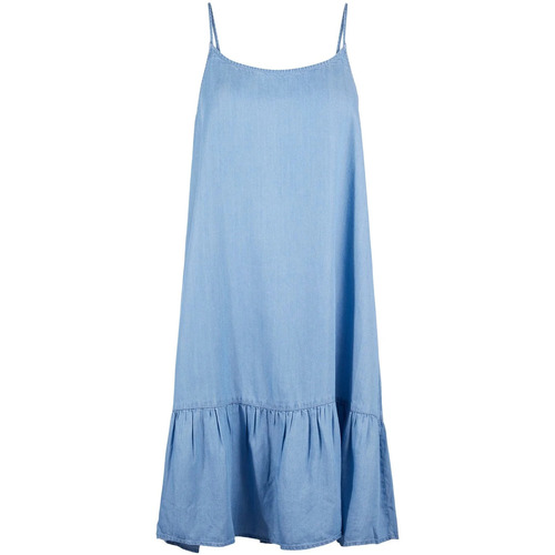 textil Mujer Vestidos cortos Pieces Vestido corto azul de tirantes ancho Azul