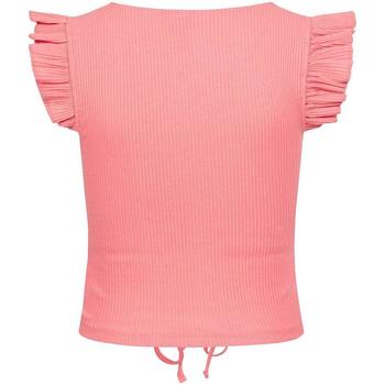 textil Mujer Camisetas sin mangas Pieces Camiseta rosa sin mangas ajustable Rosa
