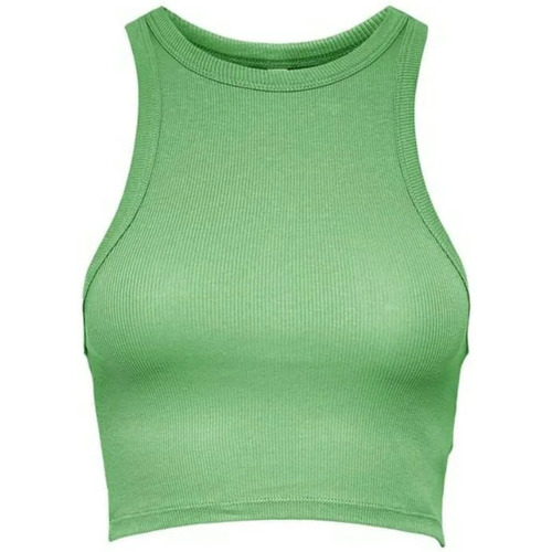 textil Mujer Tops y Camisetas Only Top verde corto Verde