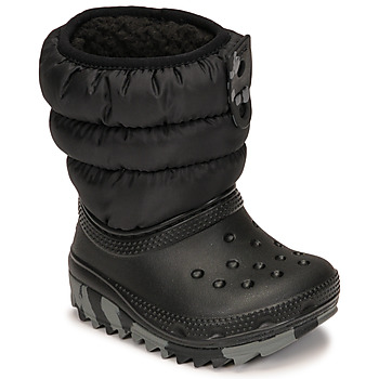 Zapatos Niño Botas de nieve Crocs Classic Neo Puff Boot T Negro