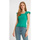 textil Mujer Tops / Blusas Robin-Collection Top Elástico Rib Mujer T Verde