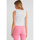 textil Mujer Tops / Blusas Robin-Collection Top Elástico Rib Mujer T Blanco