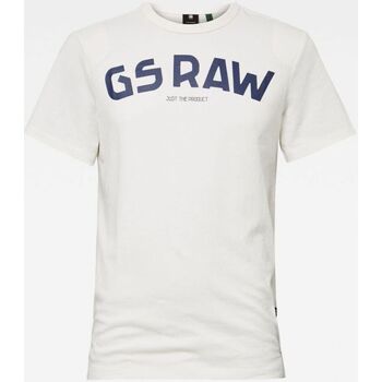 textil Hombre Tops y Camisetas G-Star Raw D16388 4561 GR TEE-111 MILK Blanco