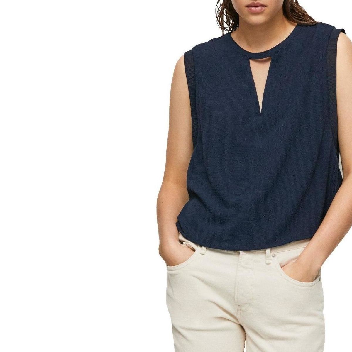 textil Mujer Tops / Blusas Pepe jeans PL304281 594 Azul