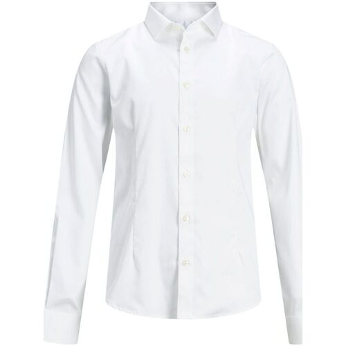 textil Niño Camisas manga larga Jack & Jones 12151620 PARMA JR-WHITE Blanco