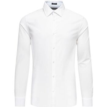 textil Hombre Camisas manga larga Guess M01H13 WCJQ0 ALAMEDA-FPP0 WHITE Blanco