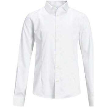 textil Niño Camisas manga larga Jack & Jones 12151620 PARMA JR-WHITE Blanco
