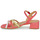 Zapatos Mujer Sandalias JB Martin VICTORIA Piel / Rosa / Amarillo / Tiza