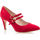 Zapatos Mujer Zapatos de tacón Vinyl Shoes Salones MUJER ROJO Rojo
