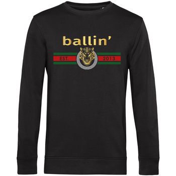 textil Hombre Sudaderas Ballin Est. 2013 Tiger Lines Sweater Negro