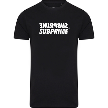 textil Hombre Camisetas manga corta Subprime Shirt Mirror Black Negro