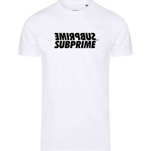 textil Hombre Camisetas manga corta Subprime Shirt Mirror White Blanco