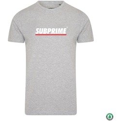 textil Camisetas manga corta Subprime Shirt Stripe Grey Gris