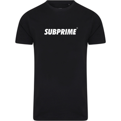 textil Hombre Camisetas manga corta Subprime Shirt Basic Black Negro
