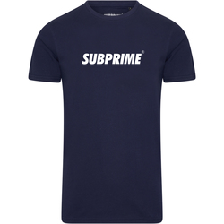 textil Hombre Camisetas manga corta Subprime Shirt Basic Navy Azul
