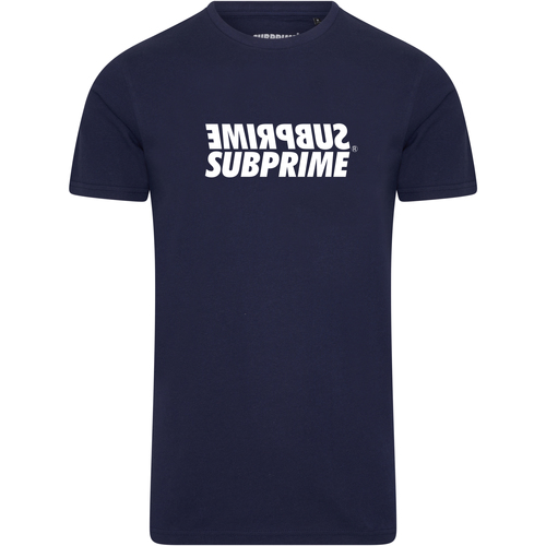 textil Hombre Camisetas manga corta Subprime Shirt Mirror Navy Azul