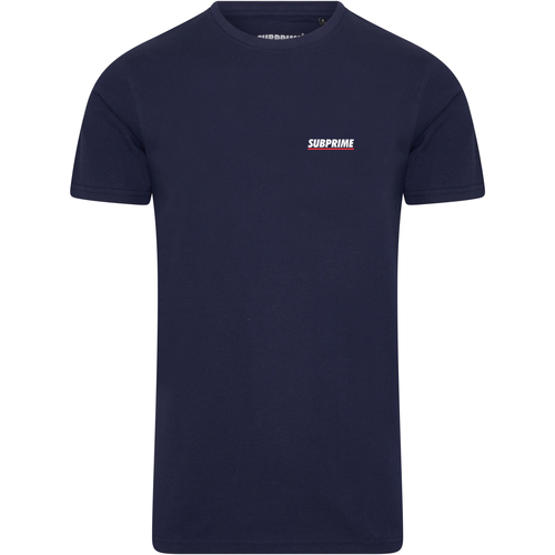 textil Hombre Camisetas manga corta Subprime Shirt Chest Logo Navy Azul