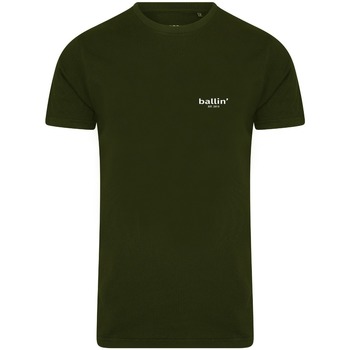 textil Hombre Camisetas manga corta Ballin Est. 2013 Small Logo Shirt Verde