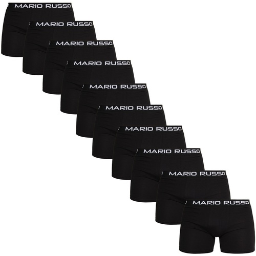 Ropa interior Hombre Boxer Mario Russo 10-Pack Basic Boxers Negro