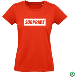 textil Mujer Camisetas manga corta Subprime Wmn Tee Block Rood Rojo