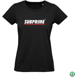 textil Mujer Camisetas manga corta Subprime Wmn Tee Stripe Black Negro