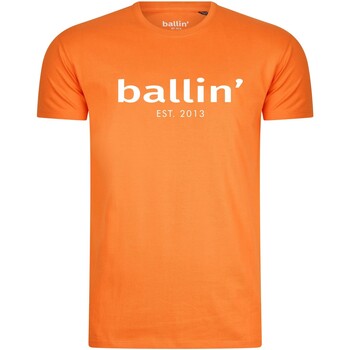 textil Hombre Camisetas manga corta Ballin Est. 2013 Regular Fit Shirt Naranja