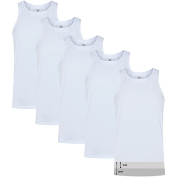textil Hombre Camisetas manga corta Cappuccino Italia 5-Pack Onderhemd Blanco