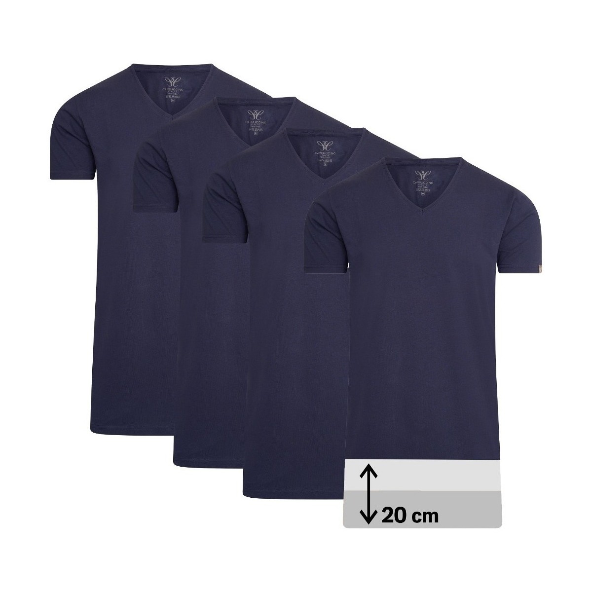 textil Hombre Camisetas manga corta Cappuccino Italia 4-Pack T-shirts Azul
