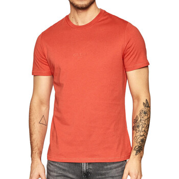 textil Hombre Camisetas manga corta Guess  Rojo