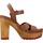 Zapatos Mujer Sandalias Tommy Hilfiger FEMININE HIGH HEEL CLOG Marrón