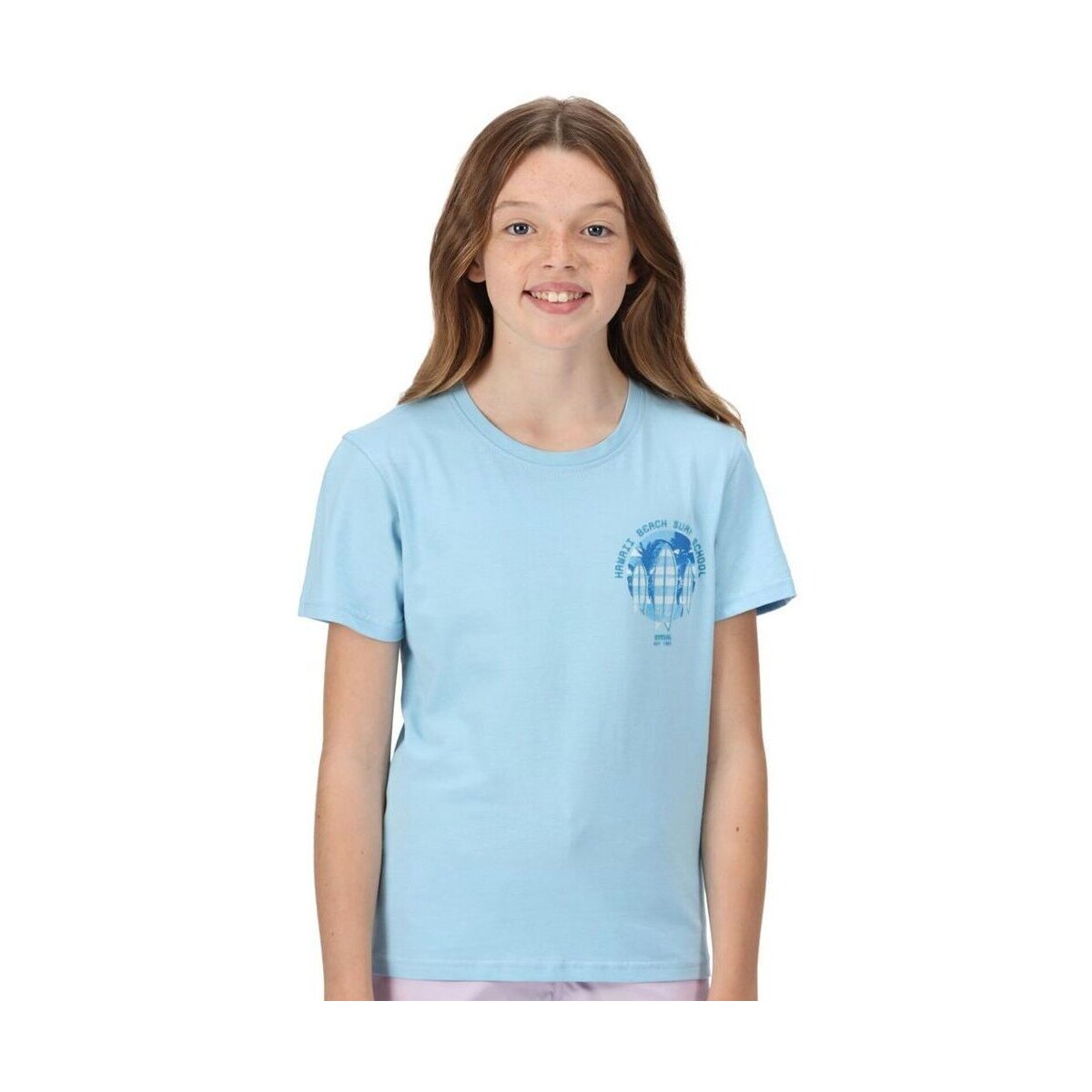 textil Niños Camisetas manga larga Regatta Bosley V Azul