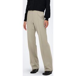textil Mujer Pantalones Only 15235076 L.32  POPTRASH SUKI-WHITECAP GREY Gris