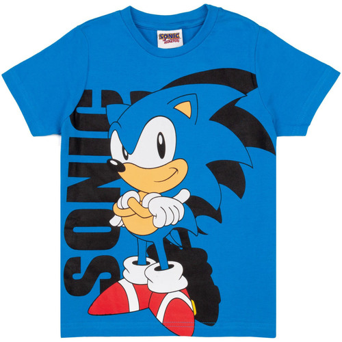 textil Niño Camisetas manga larga Sonic The Hedgehog NS6781 Negro